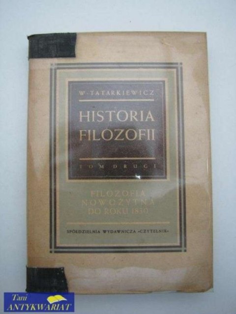 FILOZOFIA NOWOŻYTNA DO ROKU 1830 Tom 2