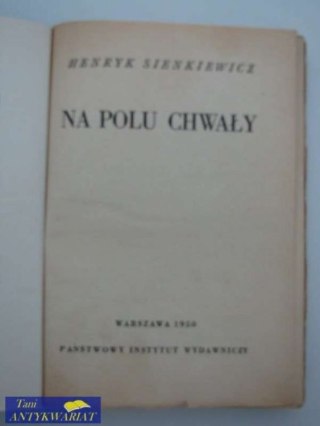 NA POLU CHWAŁY