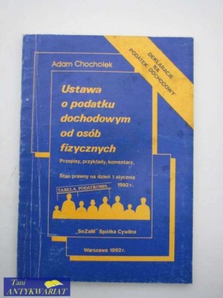 USTAWA O PODATKU DOCHODOWYM OD OSÓB FIZYCZNYCH