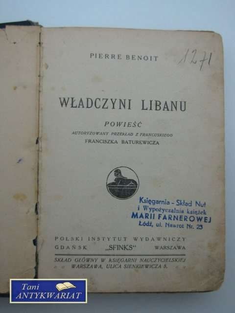 WŁADCZYNI LIBANU WŁADCZYNI LIBANU