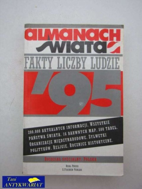ALMANACH ŚWIATA 95 FAKTY LICZBY LUDZIE