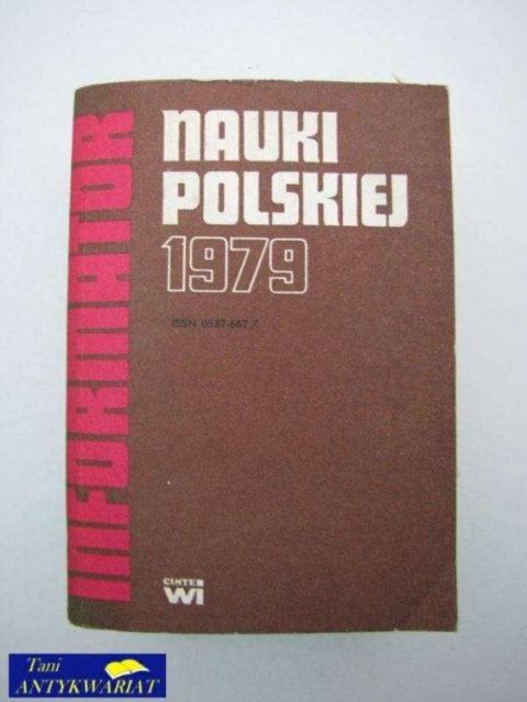 INFORMATOR NAUKI POLSKIEJ 1979 6288