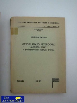 METODY ANALIZY GOSPODARKI MATERIAŁOWEJ 243