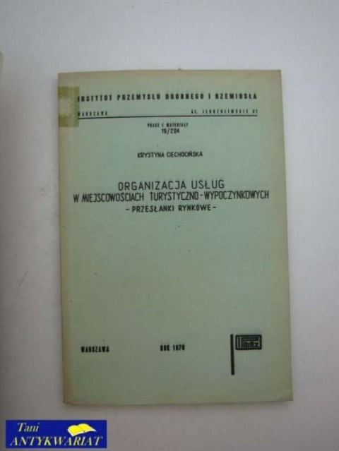 ORGANIZACJA USŁUG W MIEJSCOWOŚCIACH ... 242