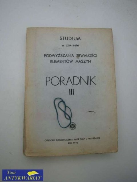 PORADNIK III STUDIUM W ZAKRESIE PODWYŻSZANIA...