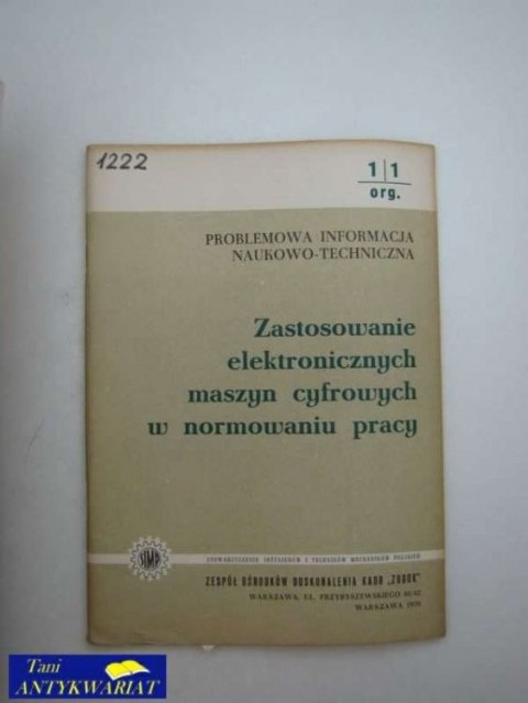 ZASTOSOWANIE ELEKTRONICZNYCH MASZYN CYFROWYCH W...