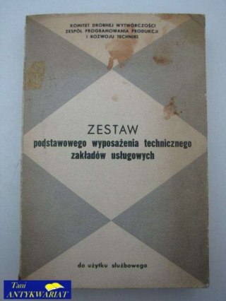 ZESTAW PODSTAWOWEGO WYPOSAŻENIA TECHNICZNEGO ZAKŁADÓW