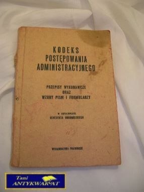 KODEKS POSTĘPOWANIA ADMINISTRACYJNEGO
