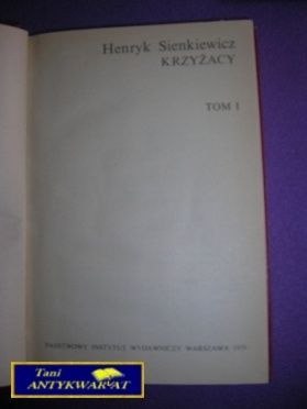 KRZYŻACY TOM 1-Henryk Sienkiewicz