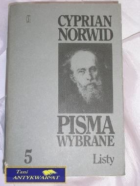 PISMA WYBRANE LISTY 5-CYPRIAN NORWID