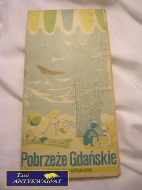 POBRZEŻE GDAŃSKIE MAPA TURYSTYCZNA PRZEWODNIK