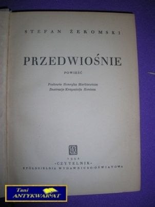 PRZEDWIOŚNIE - Stefan Żeromski