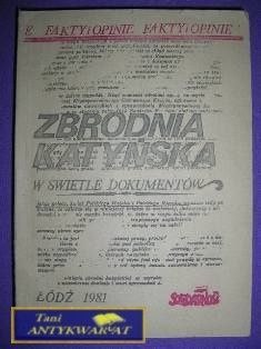 ZBRODNIA KATYŃSKA- FAKTY I OPINIE