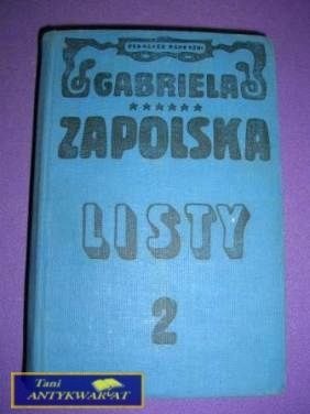 LISTY TOM 2- Gabriela Zapolska