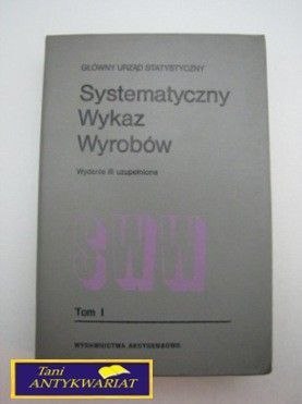 SYSTEMATYCZNY WYKAZ WYROBÓW