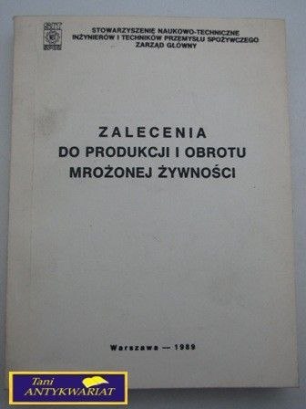 ZALECENIA DO PRODUKCJI I OBROTU ...