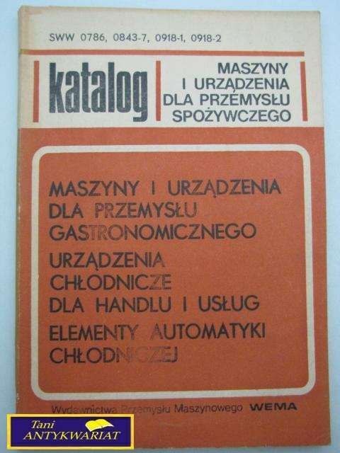 KATALOG SWW 0786 - MASZYNY I URZADZENIA DLA...