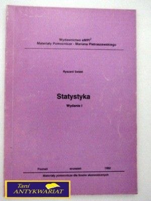 STATYSTYKA Ryszard Seidel STATYSTYKA Ryszard Seidel