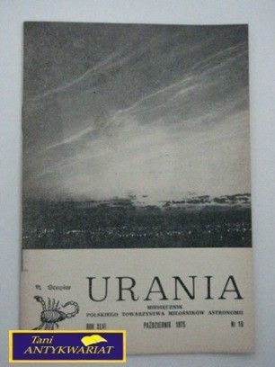 URANIA NR 10, PAŹDZIERNIK 1975