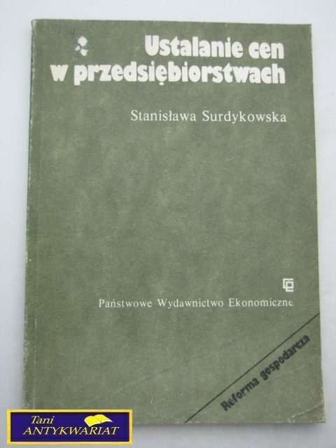 USTALANIE CEN W PRZEDSIĘBIORSTWACH S. Surdykowska