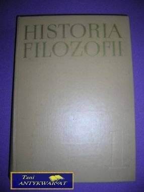 HISTORIA FILOZOFII TOM I