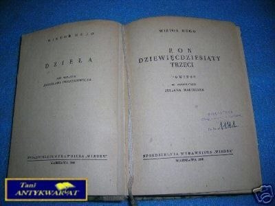 ROK DZIEWIĘDZIESIATY TRZECI - W.Hugo