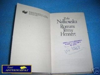 ROMANS TERESY HENNERT - Z.Nałkowska