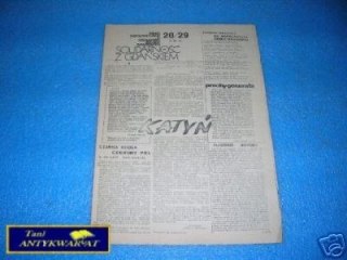 SOLIDARNOŚĆ Z GDAŃSKIEM NR.28 29 11.05.1981 R.