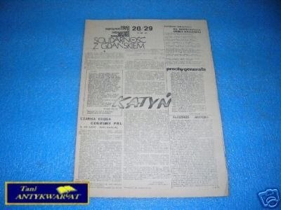 SOLIDARNOŚĆ Z GDAŃSKIEM NR.28 29 11.05.1981 R.