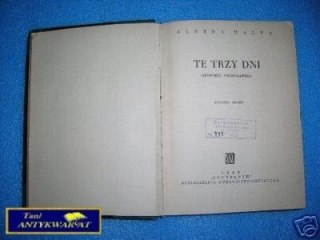 TE TRZY DNI - A.Maltz