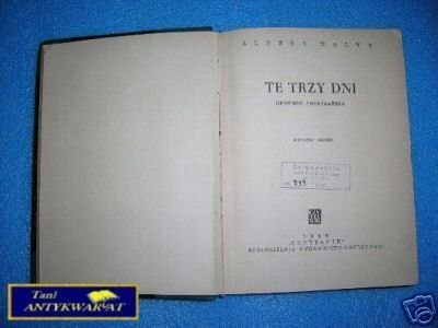 TE TRZY DNI - A.Maltz