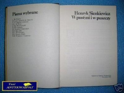 W PUSTYNI I W PUSZCZY - H.Sienkiewicz