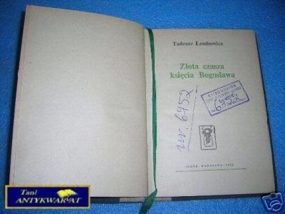 ZŁOTA CZASZA KSIĘCIA BOGUSŁAWA - T. Lembowicz
