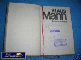 BRZUCHOMÓWCA - K. Mann