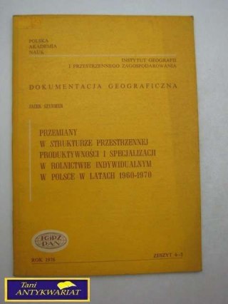 DOKUMENTACJA GEOGRAFICZNA Jacek Szyrmer