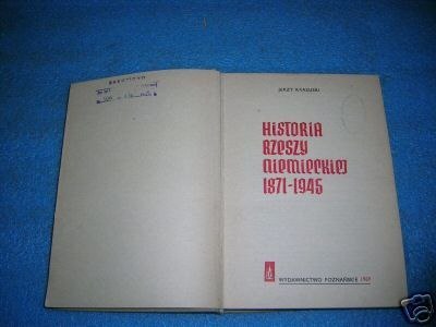 HISTORIA RZESZY NIEMIECKIEJ 1871-1945 - J.Krasucki