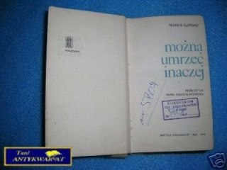 MOŻNA UMRZEĆ INACZEJ - F. Clifford