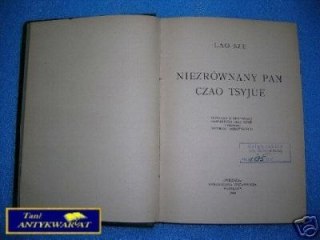 NIEZRÓWNANY PAN CZAO TSYJUE - LAO-SZE