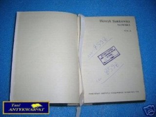 NOWELE TOM III - H. Sienkiewicz