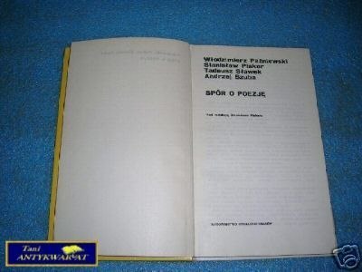 SPÓR O POEZJĘ - W.Paźniewski, S.Piskor, T.Sław