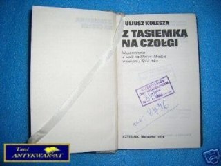 Z TASIEMKĄ NA CZOŁGI - J. Kulesza