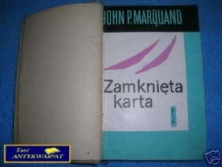 ZAMKNIĘTA KARTA - J.P.Marquand