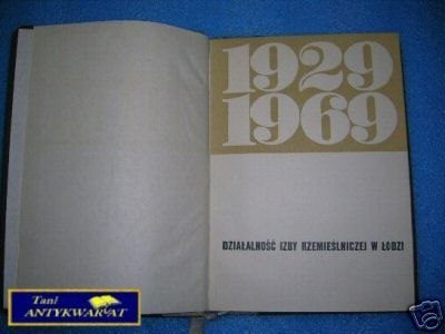 ZARYS DZIAŁALNOŚCI IZBY RZEMIEŚLN W ŁODZI W 19