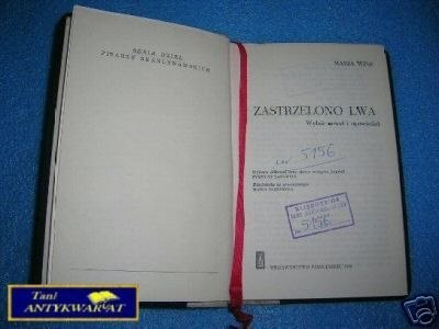 ZASTRZELONO LWA - M. Wine