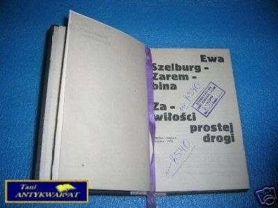 ZAWIŁOŚCI PROSTEJ DROGI - E. Szelburg - Zarembin ZAWIŁOŚCI PROSTEJ DROGI - E. Szelburg - Zarembin