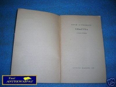 GRAŻYNA - A.Mickiewicz