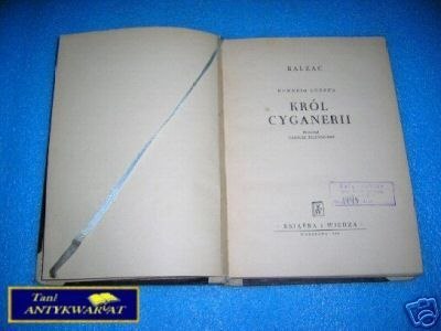 KRÓL CYGANERII - Balzac