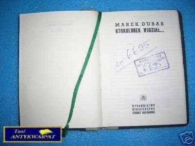 KTOKOLWIEK WIDZIAŁ... - M.Dubas