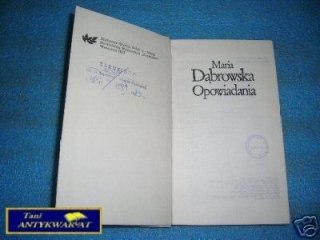 OPOWIADANIA - M.Dąbrowska