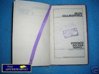 POWRÓĆ DO NAS, SOWO... - O. Czajkowska